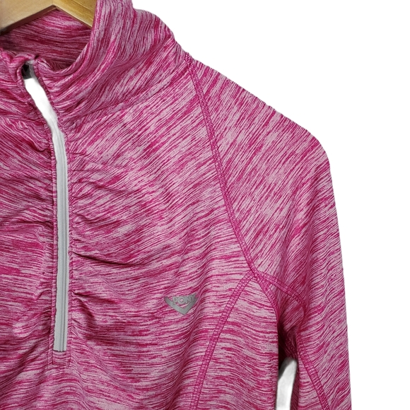 Pony Quarter Zip Long Sleeve Thumbholes Pullover - Picture 2 of 10